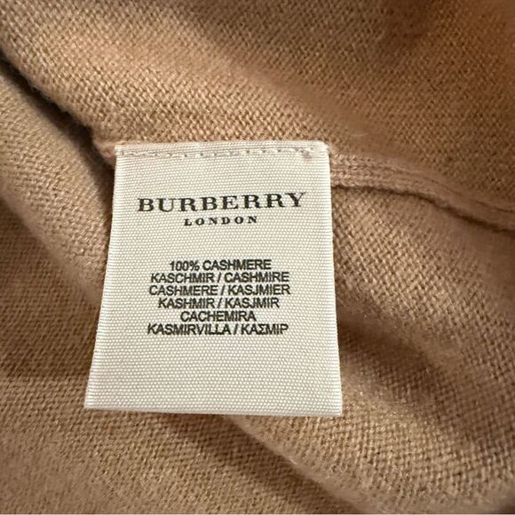 Burberry Light Camel Tan 100% Cashmere Sweater - Picture 8 of 13